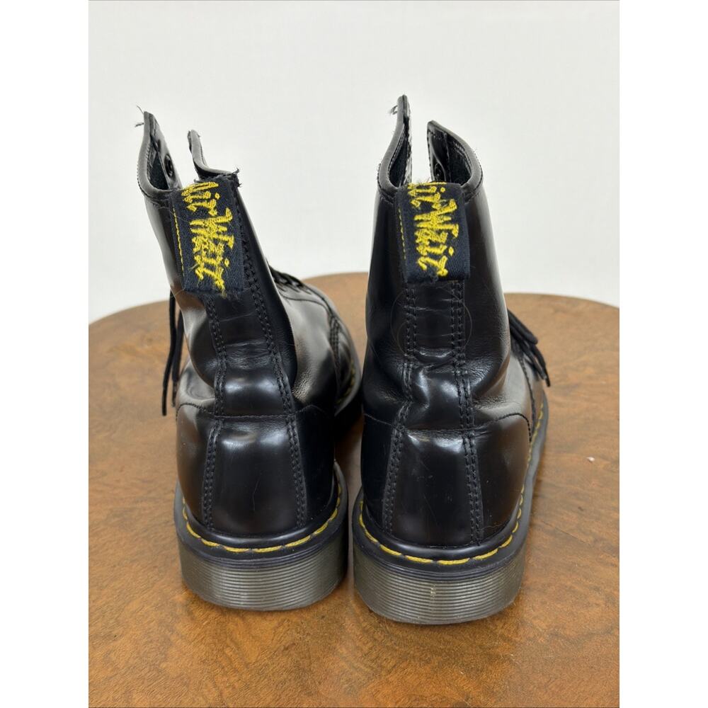 Dr Martens Black 8 Hole Lace Up Combat Boots Womens Size 8 - Picture 6 of 8